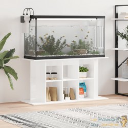 Meuble Aquariums Support Blanc Brillant 120 X 40 cm. 1 étagère Support solide et stable pour aquariums