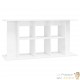 Meuble Aquariums Support Blanc Brillant 120 X 40 cm. 1 étagère Support solide et stable pour aquariums