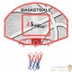 Panneau de Basket + Balle + Pompe. A fixer au mur. 66 X 44 cm