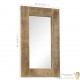 Décoration Murale Miroir 50 X 80 cm cadre en bois massif