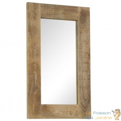 Décoration Murale Miroir 50 X 80 cm cadre en bois massif