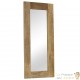 Décoration Murale Miroir 50 X 110 cm cadre en bois massif