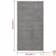 Tapis Salon Poils Courts. Gris . 80 X 150. Design, Chaud & Confortable