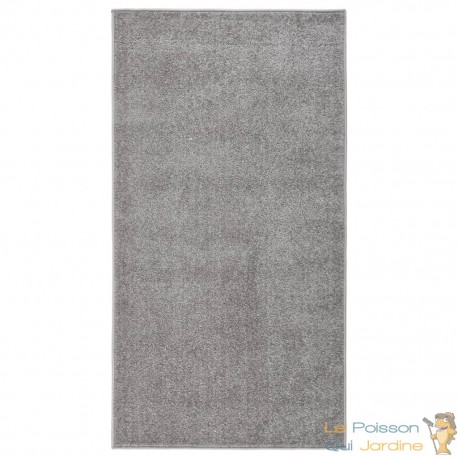 Tapis Salon Poils Courts. Gris . 80 X 150. Design, Chaud & Confortable