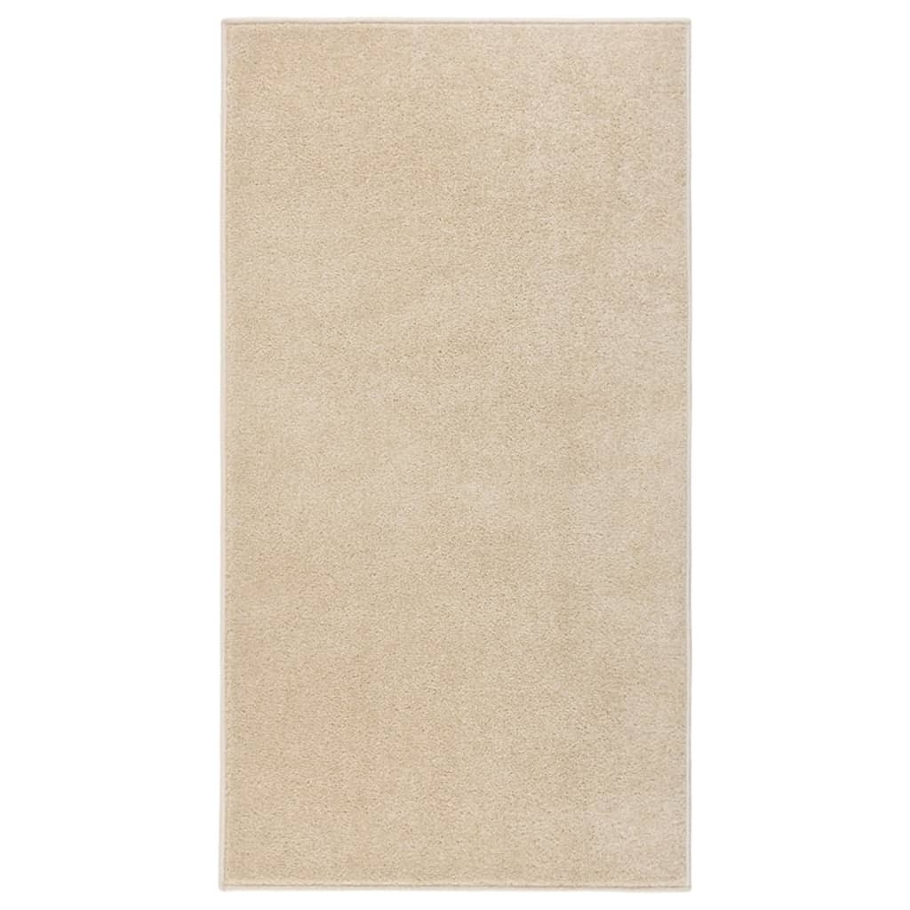 Tapis Salon Poils Courts. Beige. 80 X 150. Design, Chaud & Confortable