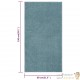 Tapis Salon Poils Courts. Bleu. 80 X 150. Design, Chaud & Confortable
