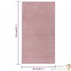 Tapis Salon Poils Courts. Rose. 80 X 150. Design, Chaud & Confortable