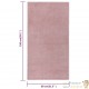 Tapis Salon Poils Courts. Rose. 80 X 150. Design, Chaud & Confortable