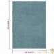 Tapis Salon Poils Courts. Bleu. 120 X 170. Design, Chaud & Confortable