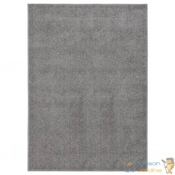 Tapis Salon Poils Courts. Gris. 120 X 170. Design, Chaud & Confortable