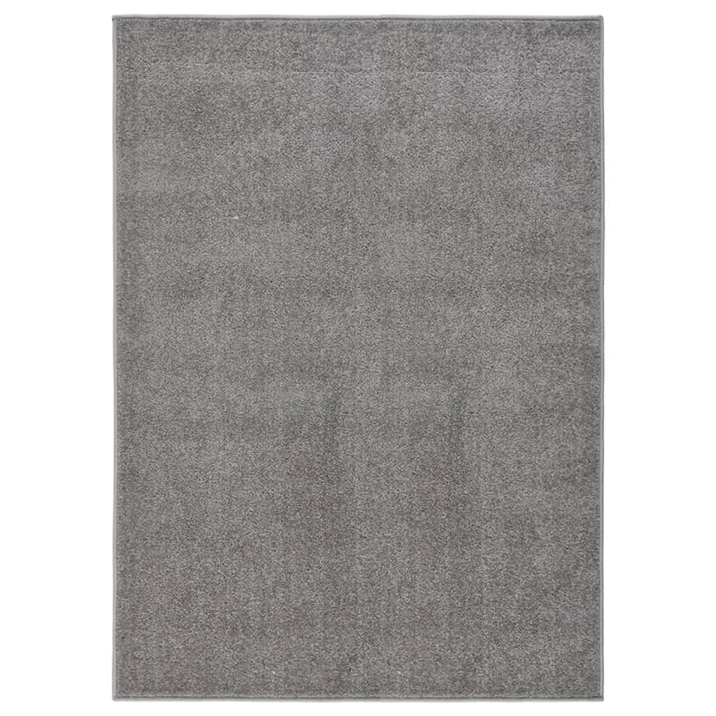 Tapis Salon Poils Courts. Gris. 120 X 170. Design, Chaud & Confortable