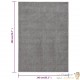 Tapis Salon Poils Courts. Gris. 140 X 200. Design, Chaud & Confortable