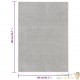 Tapis Salon Poils Courts. Gris Clair. 140 X 200. Design, Chaud & Confortable