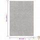 Tapis Salon Poils Courts. Gris Clair. 160 X 230. Design, Chaud & Confortable