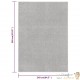 Tapis Salon Poils Courts. Gris Clair. 240 X 340. Design, Chaud & Confortable