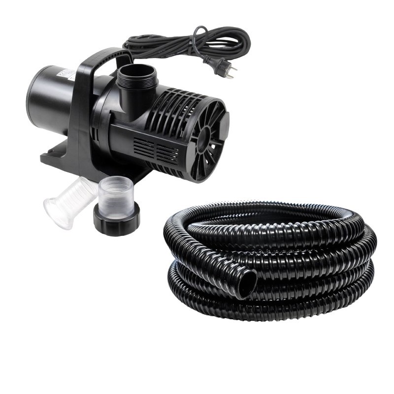 Pompe Bassin De Jardin Haut débit Et Étangs 28000 l/h 580W + 10m de tuyau 50mm