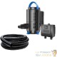 Pompe De Bassin De Jardin 8000 l/h 80 W + 10m de tuyau À Débit Variable + Télécommande