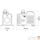 Pompe bassin de jardin HYPER ECO 14000 l/h 120W + 10m de tuyau 40mm