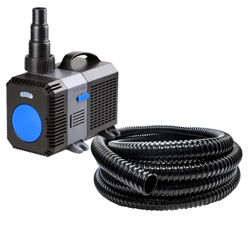 Pompe Bassin De Jardin de 3 m3 HYPER ECO 3000 l/h10W + 5 m de tuyau 25mm Pour Bassins de Max. 5m3