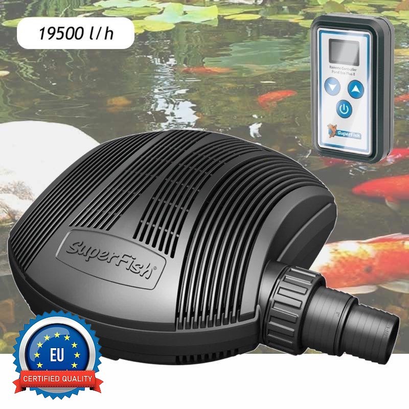 Pompe Bassin 19500 l/h Avec Télécommande. Qualité Premium. Pour Bassins De 30 à 40 m³