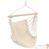 Hamac Assis ou Balancoire Crème. Avec Attache. Pour de longues siestes au jardin ou sur la terrasse