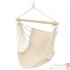 Lot de 2 Hamacs Assis ou Balancoire Crème. Avec Attache. Pour de longues siestes au jardin ou sur la terrasse