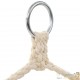 Lot de 2 Hamacs Assis ou Balancoire Crème. Avec Attache. Pour de longues siestes au jardin ou sur la terrasse