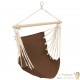 Lot de 2 Hamacs Assis ou Balancoire Marron. Avec Attache. Pour de longues siestes au jardin ou sur la terrasse