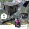 Kit Filtration Bassin Complet, UV 55W,+ Bactéries 2500 ml Pour Bassins De Jardin De 30000 L
