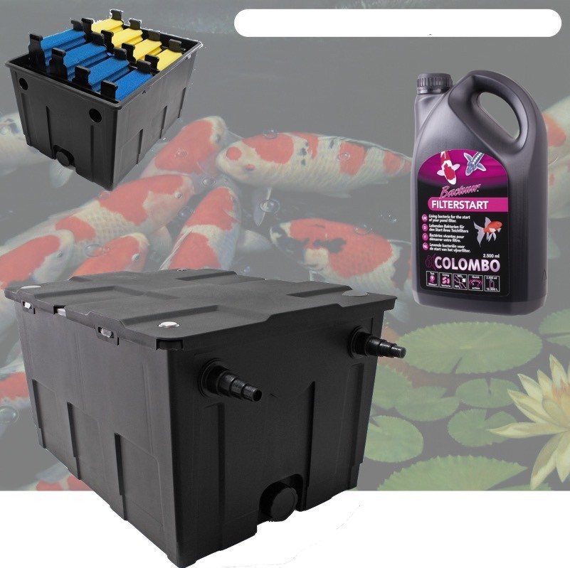Filtre Bassins De Jardin+ Bactéries 2500 ml Étangs jusqu'à 40000 Litres sans poissons