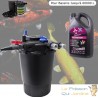 Filtre Bassins De Jardin Sous Pression UV 55W + Bactéries 2500 ml Jusqu'à 50000 L. Eau propre