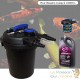 Filtre bassins de jardin sous pression UV 11W jusqu'à 10000 litres + Bactéries 2500 ml