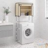 Étagère de rangement à placer au dessus du lave linge Crème