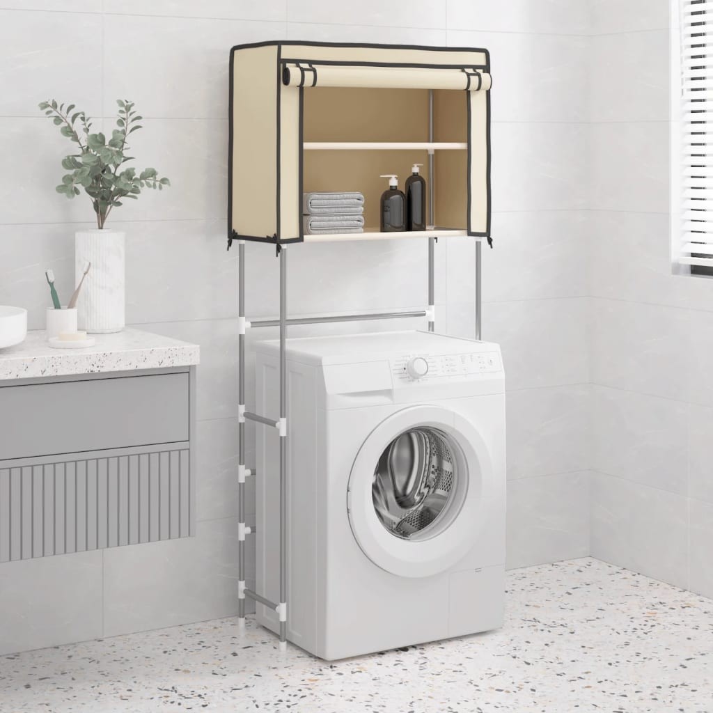 Étagère de rangement à placer au dessus du lave linge Crème