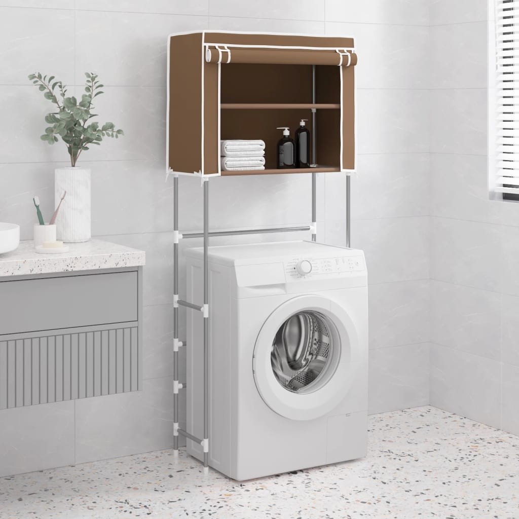Étagère de rangement à placer au dessus du lave linge Marron