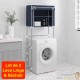 Lot de 2 Étagères de rangement à placer au dessus du lave linge et Sèchoir Bleu