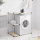 Étagère de rangement à placer à côté du lave linge Crème