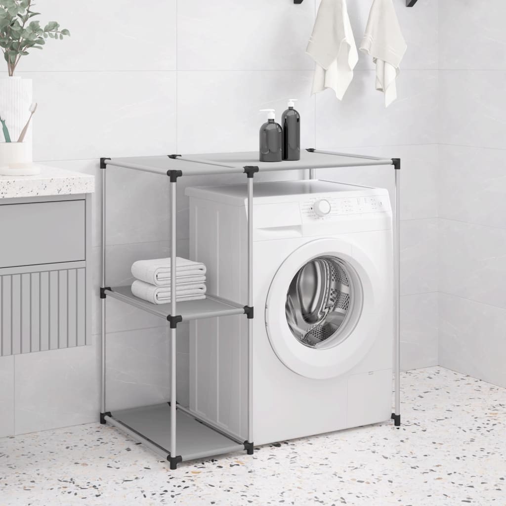 Étagère de rangement à placer à côté du lave linge Gris