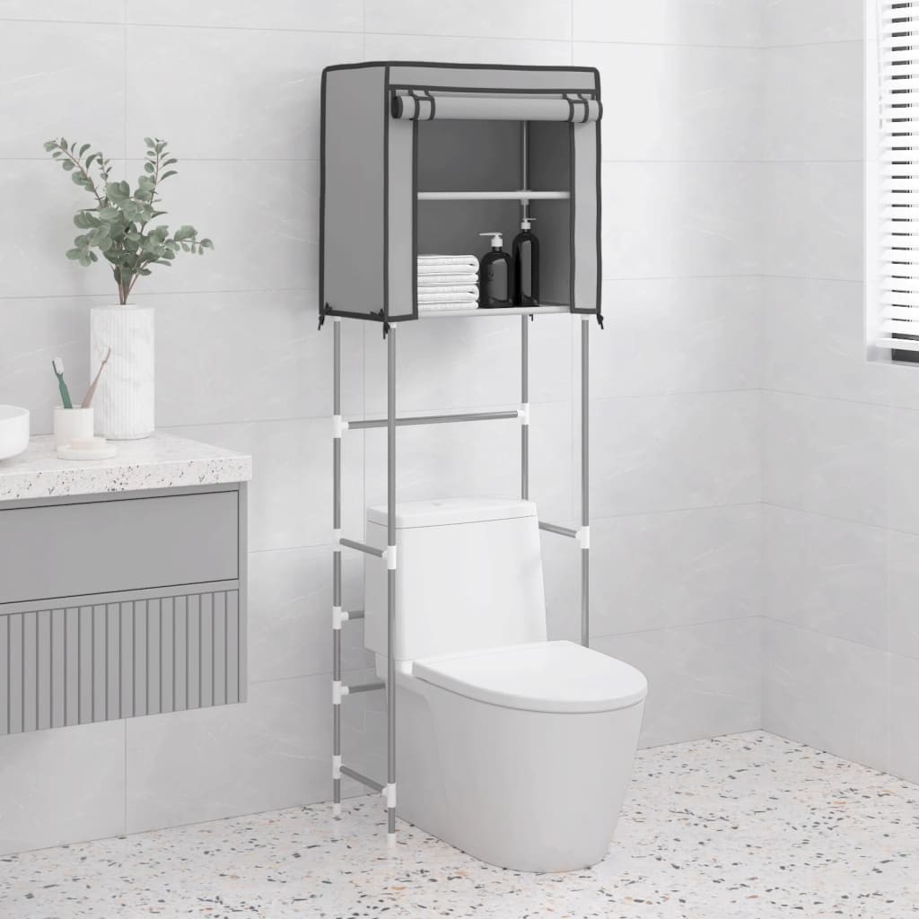 Étagère de rangement à placer au dessus du WC Gris