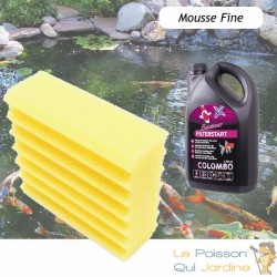 Mousse De Remplacement Jaune, + bactéries 1000ml Pour Filtres 12000 Et 25000 litres