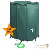 Lot de 2 Cuves, Réservoirs Récupérateurs d'eau de pluie pliable 1350 L à Eau