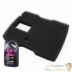 Mousses De Remplacement Filtre + Jets + UV Pour Bassin + bactéries 1000ml