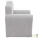 Fauteuil en mousse pour chambre enfant. Gris. De qualité et Très confortable