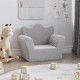 Fauteuil en mousse pour chambre enfant. Gris. De qualité et Très confortable