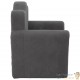 Fauteuil en mousse pour chambre enfant. Gris Anthracite. De qualité et Très confortable