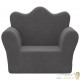 Fauteuil en mousse pour chambre enfant. Gris Anthracite. De qualité et Très confortable