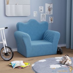 Fauteuil en mousse pour chambre enfant. Bleu. De qualité et Très confortable