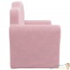 Canapé en mousse pour chambre enfant. Rose. De qualité et Très confortable