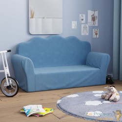 Canapé en mousse pour chambre enfant. Bleu. De qualité et Très confortable