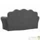 Canapé en mousse pour chambre enfant. Gris Anthracite. De qualité et Très confortable